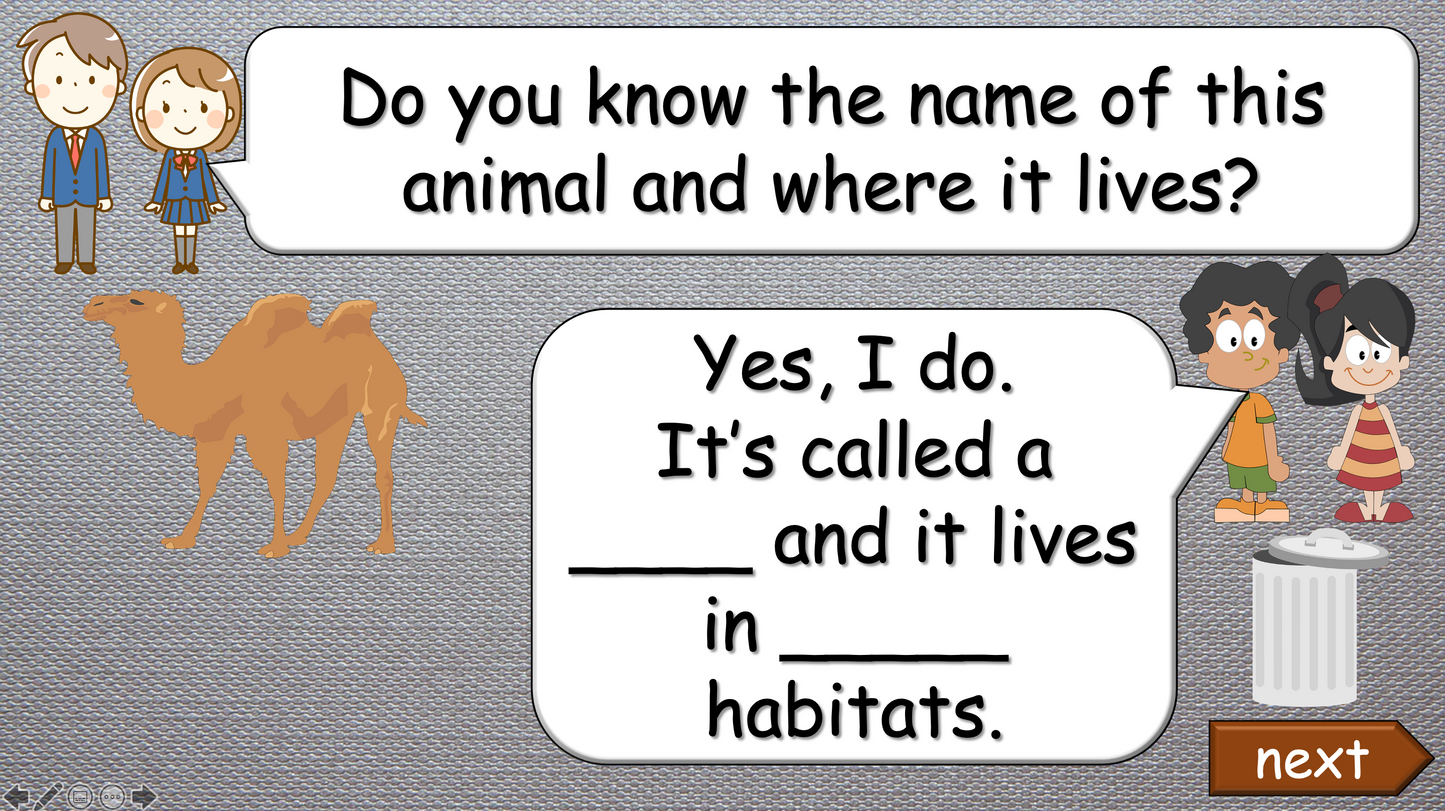 Grade 3-4 - ESL Lesson - Habitats and Wild Animals - Part 2