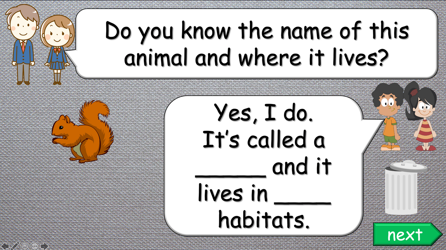 Grade 3-4 - ESL Lesson - Habitats and Wild Animals - Part 2