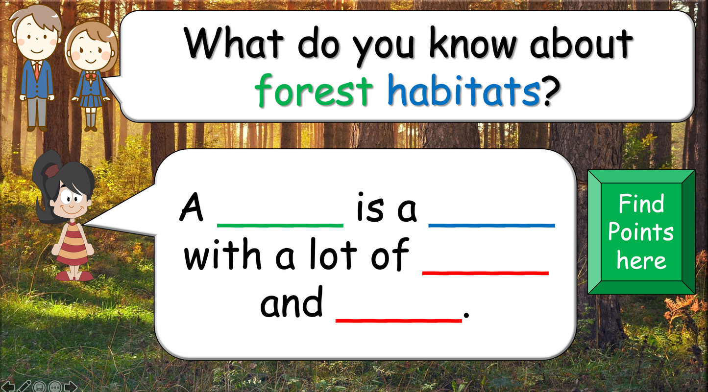 Grade 3-4 - ESL Lesson - Habitats and Wild Animals - Part 2