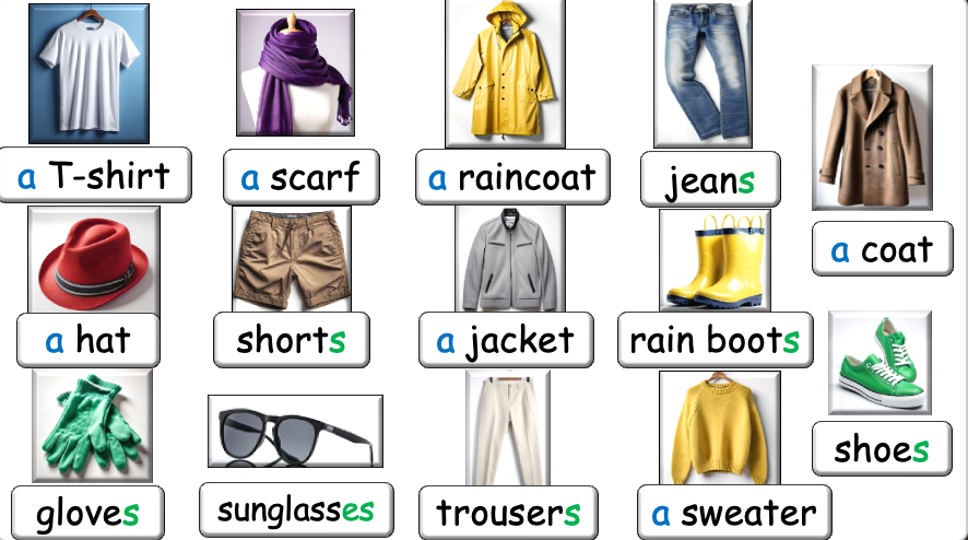Grade 2-4 - ESL Lesson - Clothing / What are you wearing today? - PowerPoint Lesson