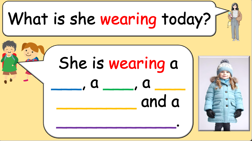 Grade 2-4 - ESL Lesson - Clothing / What are you wearing today? - PowerPoint Lesson