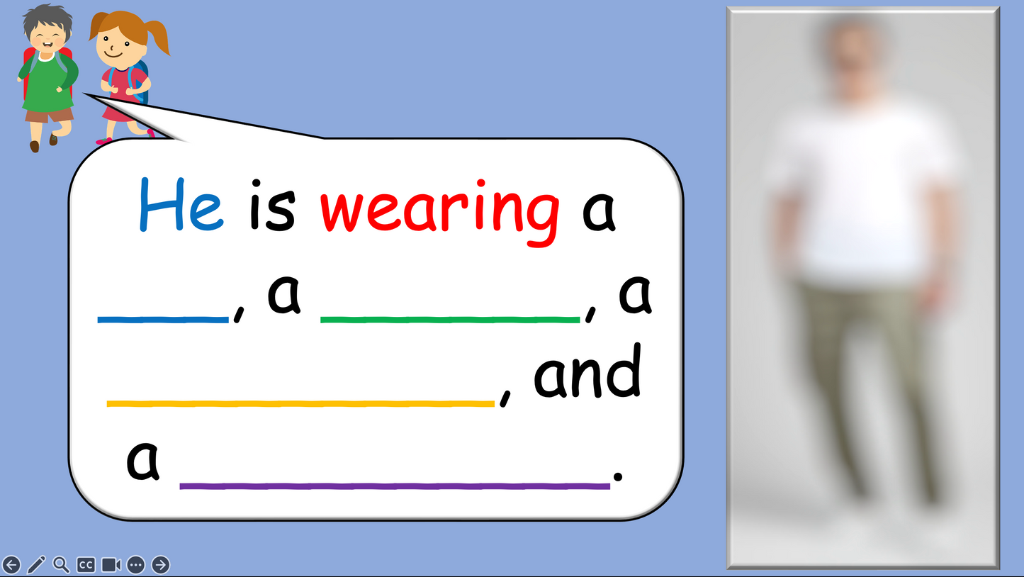 Grade 2-4 - ESL Lesson - Clothing / What are you wearing today? - PowerPoint Lesson