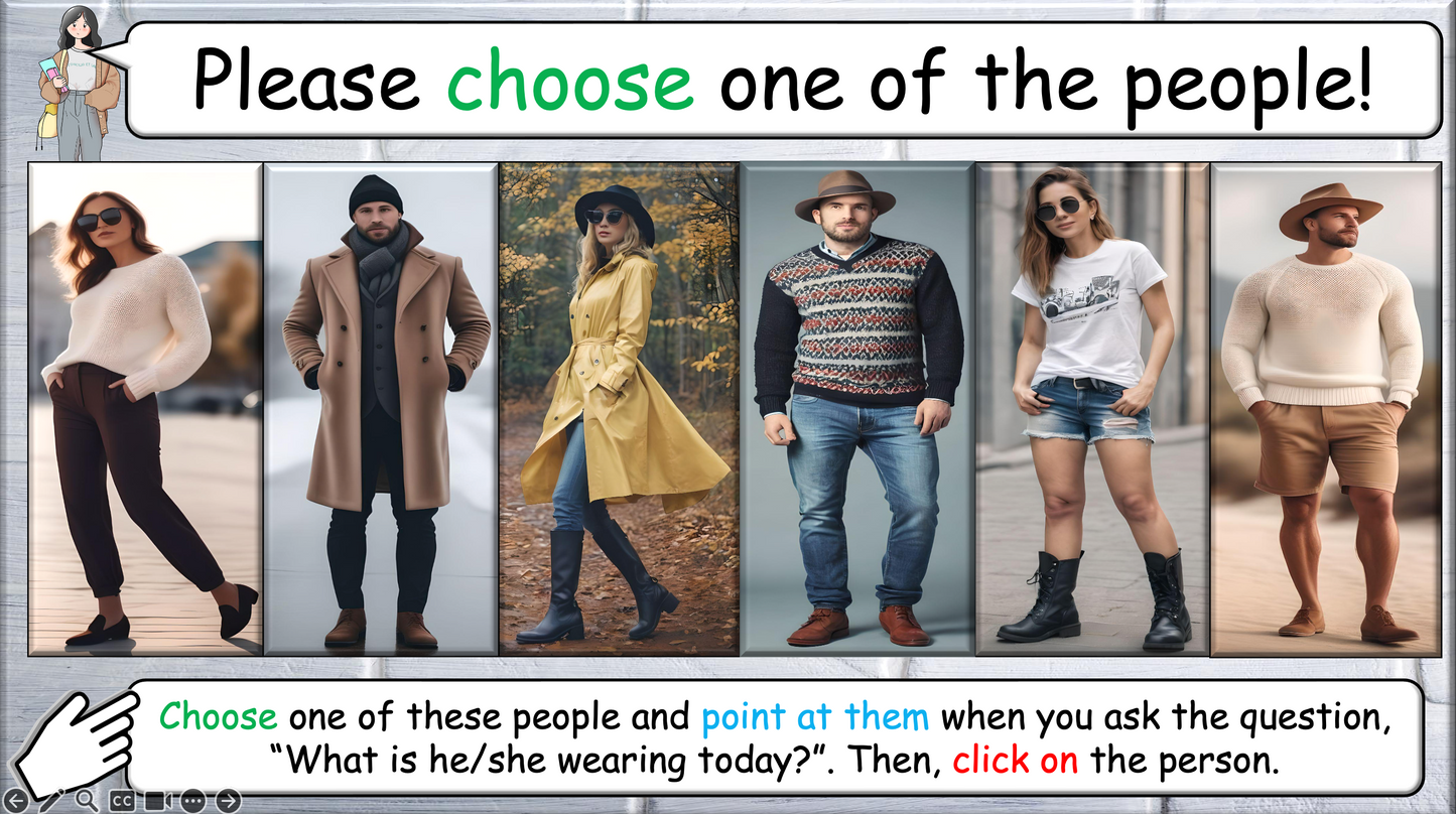 Grade 2-4 - ESL Lesson - Clothing / What are you wearing today? - PowerPoint Lesson