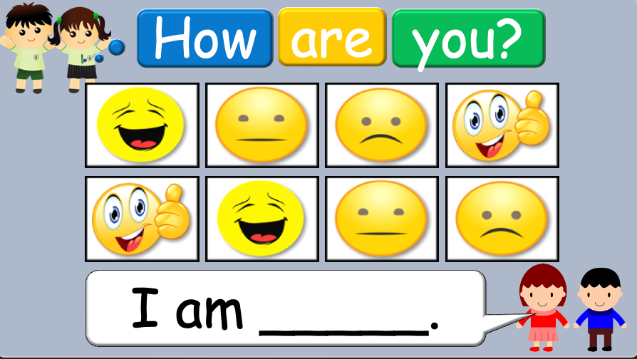 Grade 1 - Semester 1 - Week 01 - First day of school - How are you? - ESL PowerPoint Lesson