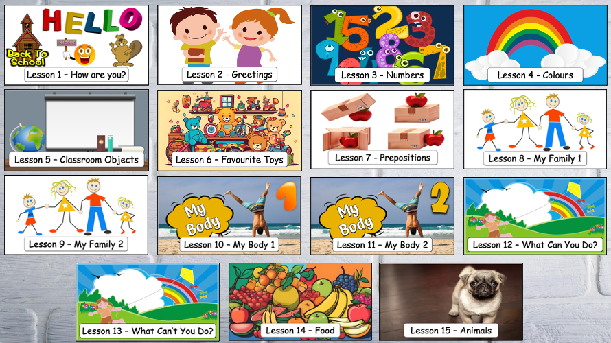 Grade 1 - Semester 1 - Week 02 - Greetings - What is your name? - ESL PowerPoint Lesson