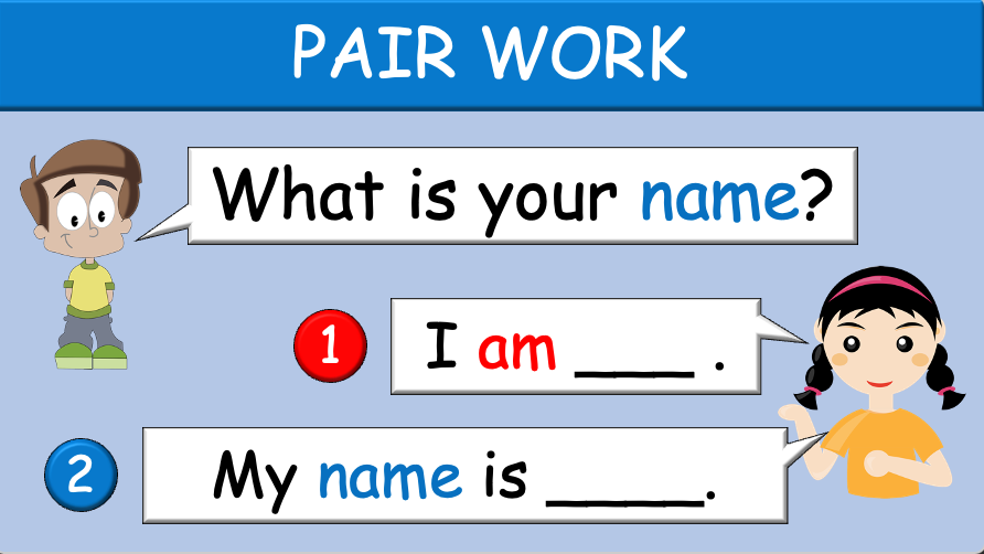 Grade 1 - Semester 1 - Week 02 - Greetings - What is your name? - ESL PowerPoint Lesson