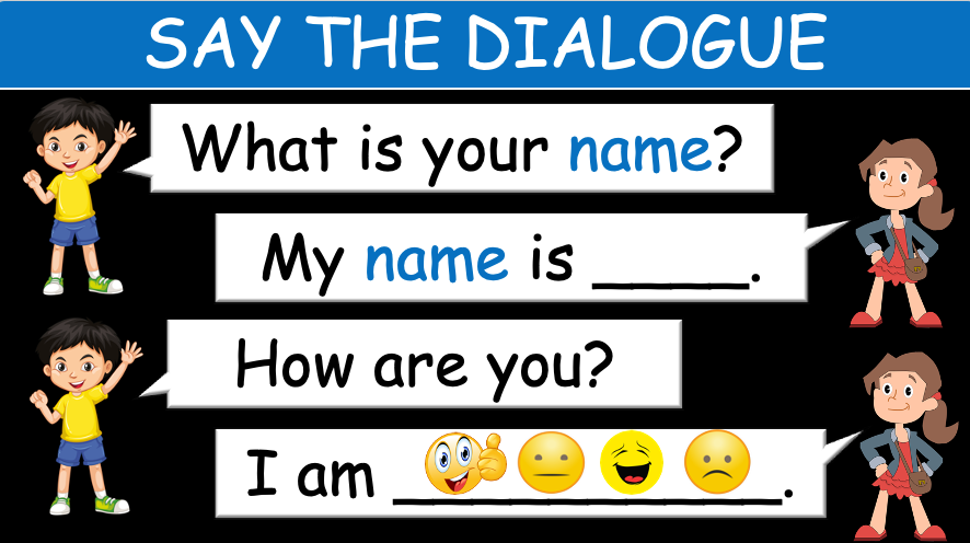 Grade 1 - Semester 1 - Week 02 - Greetings - What is your name? - ESL PowerPoint Lesson