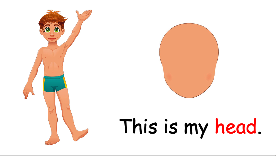 Grade 1 - Semester 1 - Week 10 - My Body 1 - ESL PowerPoint Lesson