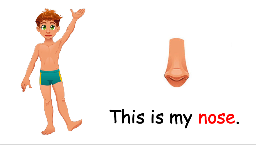 Grade 1 - Semester 1 - Week 10 - My Body 1 - ESL PowerPoint Lesson