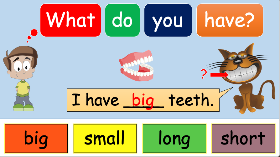 Grade 1 - Semester 1 - Week 11 - My Body 2 - ESL PowerPoint Lesson