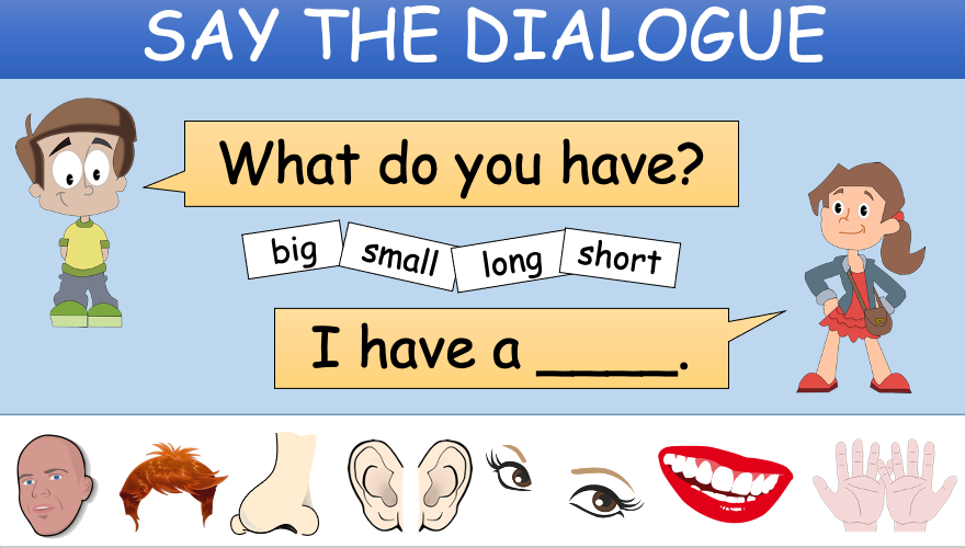 Grade 1 - Semester 1 - Week 11 - My Body 2 - ESL PowerPoint Lesson