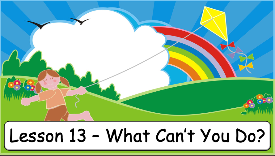 Grade 1 - Semester 1 - Week 13 - What can't you do? - ESL PowerPoint Lesson