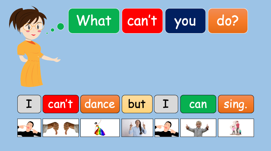 Grade 1 - Semester 1 - Week 13 - What can't you do? - ESL PowerPoint Lesson