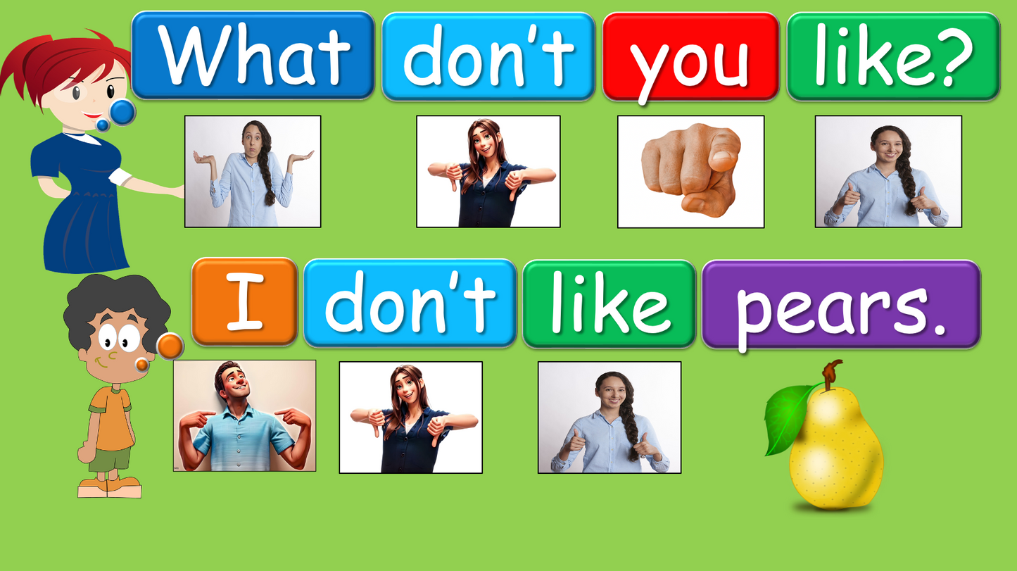 Grade 1 - Semester 1 - Week 14 - Food - ESL PowerPoint Lesson