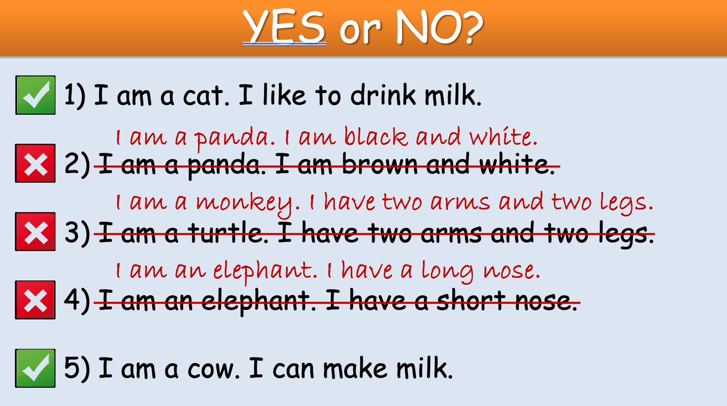 Grade 1 - Semester 1 - Week 15 - Animals - ESL PowerPoint Lesson