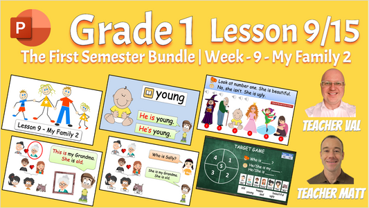 Grade 1 - Semester 1 - Week 09 - My Family 2 - ESL PowerPoint Lesson