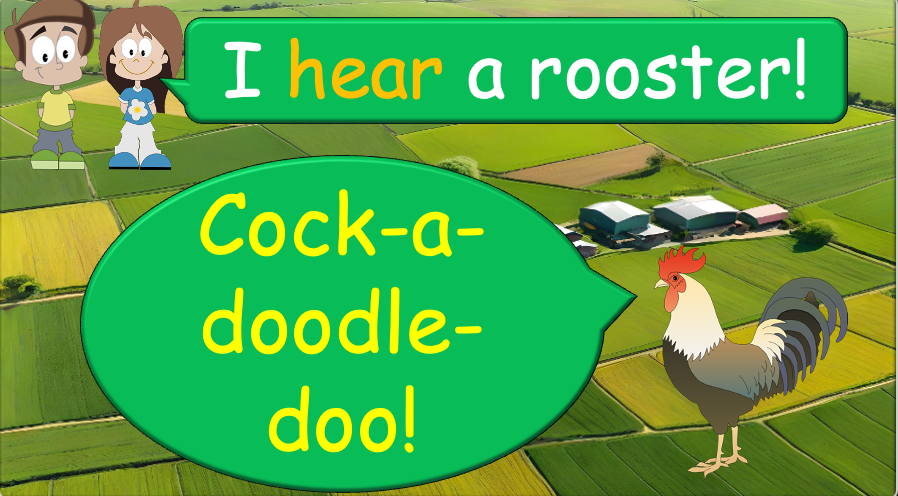 Grade 1-2 - ESL Lesson - On the Farm - Animal Sounds - PowerPoint Lesson