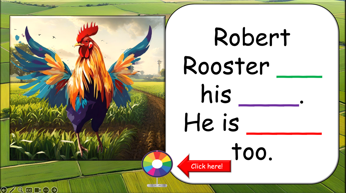 Grade 1-3 - ESL Lesson - On the Farm - Verbs - Third Person Singular - PowerPoint Lesson