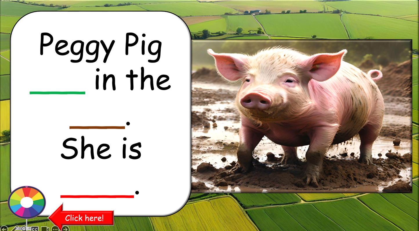 Grade 1-3 - ESL Lesson - On the Farm - Verbs - Third Person Singular - PowerPoint Lesson