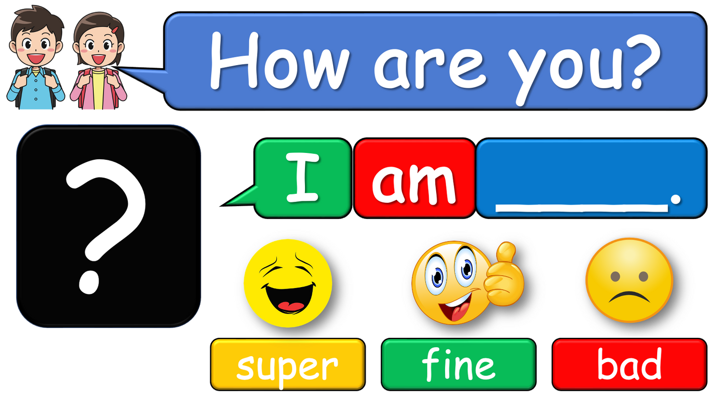 Grade 1 - Semester 1 - Week 01 - First day of school - How are you? - ESL PowerPoint Lesson