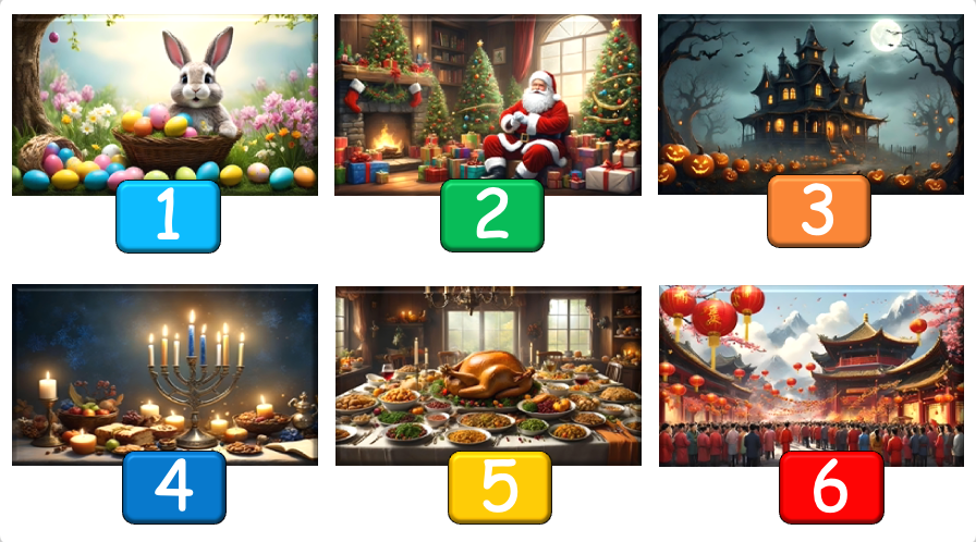 Grade 2-3 (or 1) - ESL Lesson - Festivals of the Year - Part 1 - PowerPoint Lesson