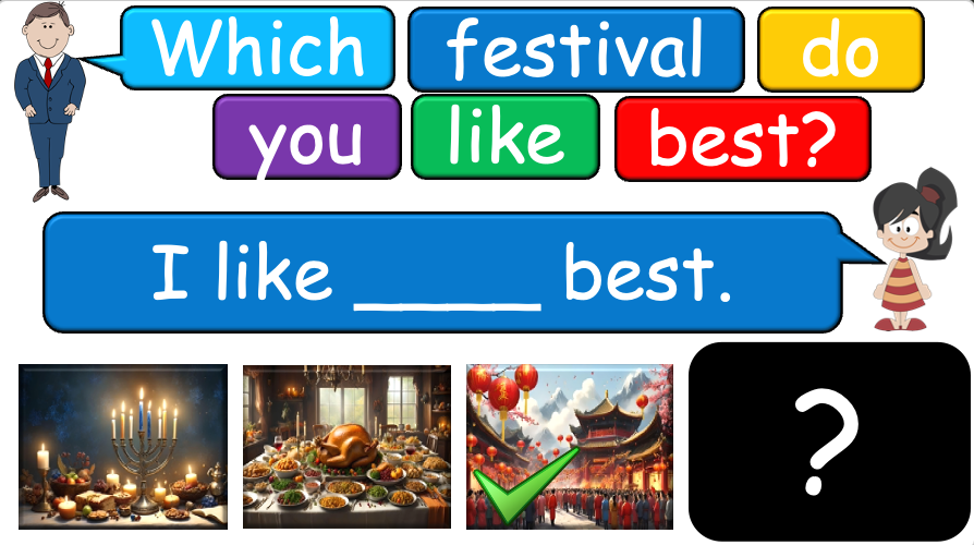 Grade 2-3 (or 1) - ESL Lesson - Festivals of the Year - Part 1 - PowerPoint Lesson