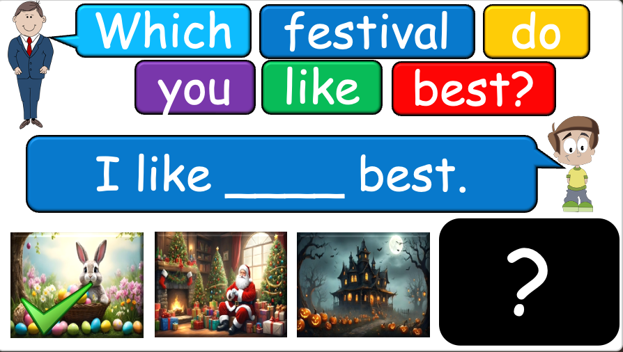 Grade 2-3 (or 1) - ESL Lesson - Festivals of the Year - Part 1 - PowerPoint Lesson