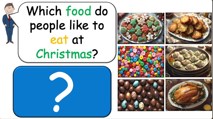 Grade 2-3 (or 1) - ESL Lesson - Festivals of the Year - Part 2 - Food - PowerPoint Lesson