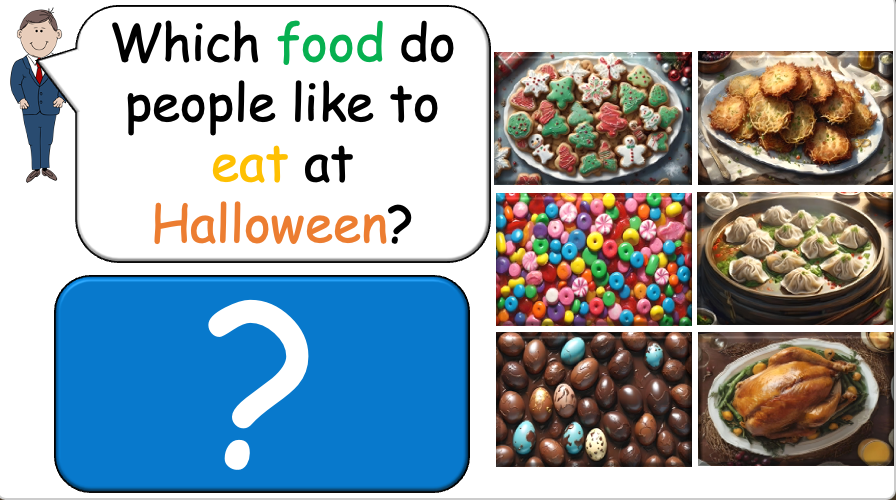Grade 2-3 (or 1) - ESL Lesson - Festivals of the Year - Part 2 - Food - PowerPoint Lesson