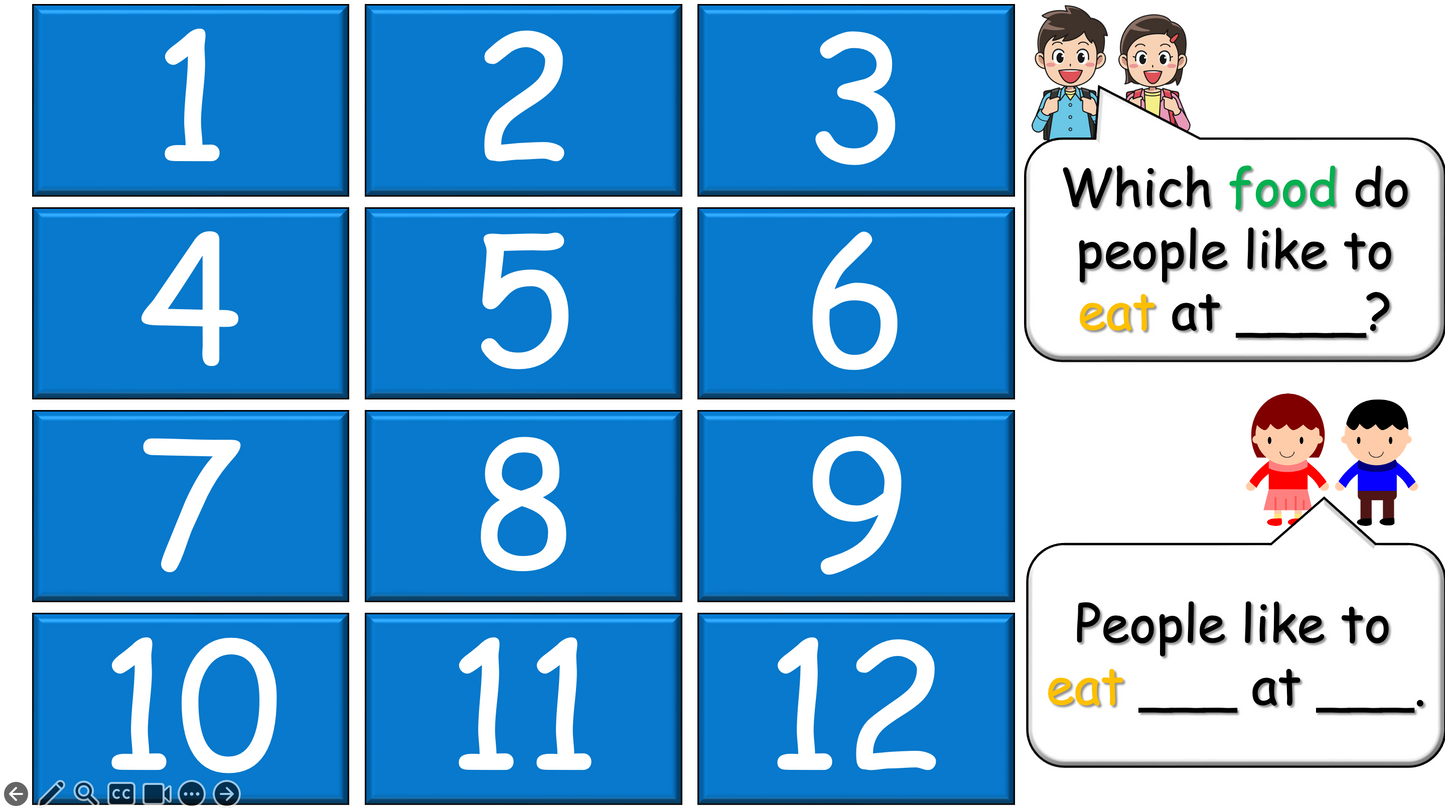 Grade 2-3 (or 1) - ESL Lesson - Festivals of the Year - Part 2 - Food - PowerPoint Lesson