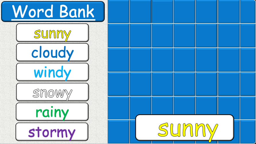 Grade 1-2 (or 3) - ESL Lesson - How's the weather today? - PowerPoint Lesson