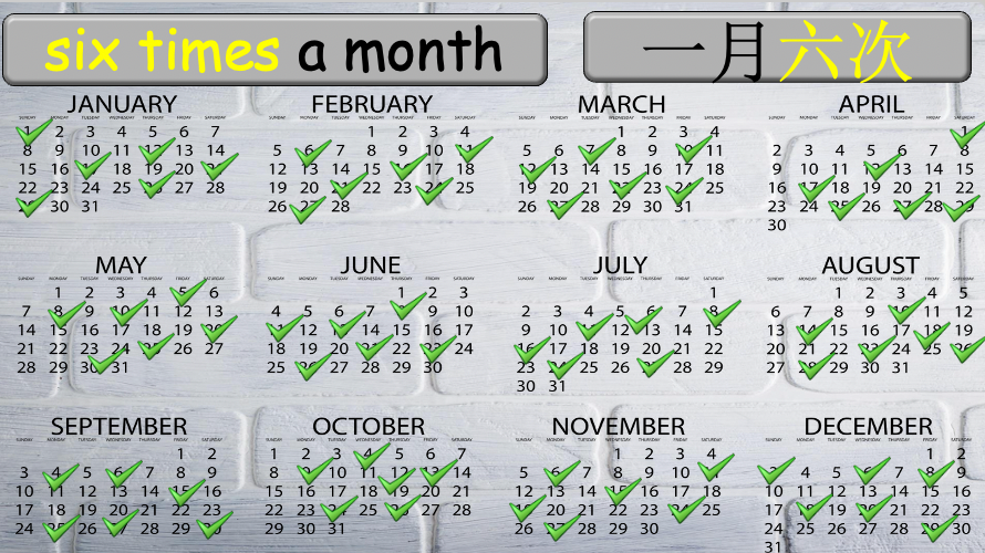 Grade 4 - ESL Lesson - How often? - PowerPoint Lesson