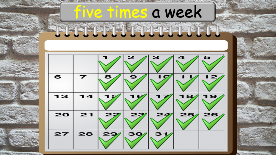 Grade 4 - ESL Lesson - How often? - PowerPoint Lesson