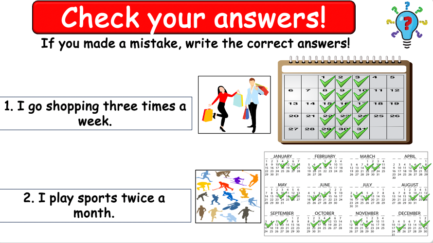Grade 4 - ESL Lesson - How often? - PowerPoint Lesson