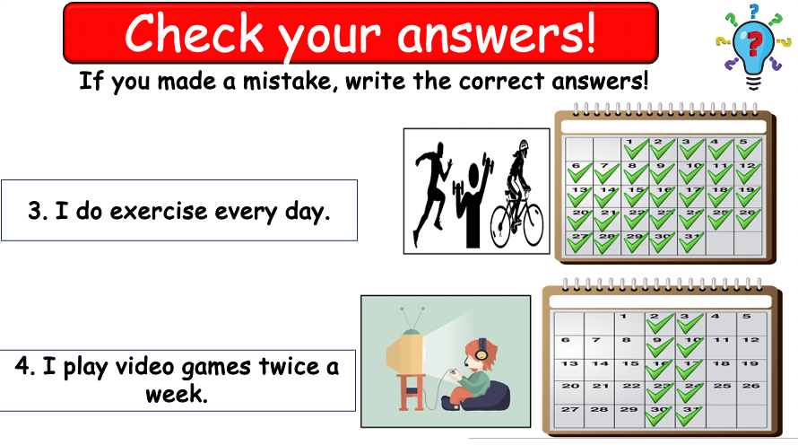 Grade 4 - ESL Lesson - How often? - PowerPoint Lesson