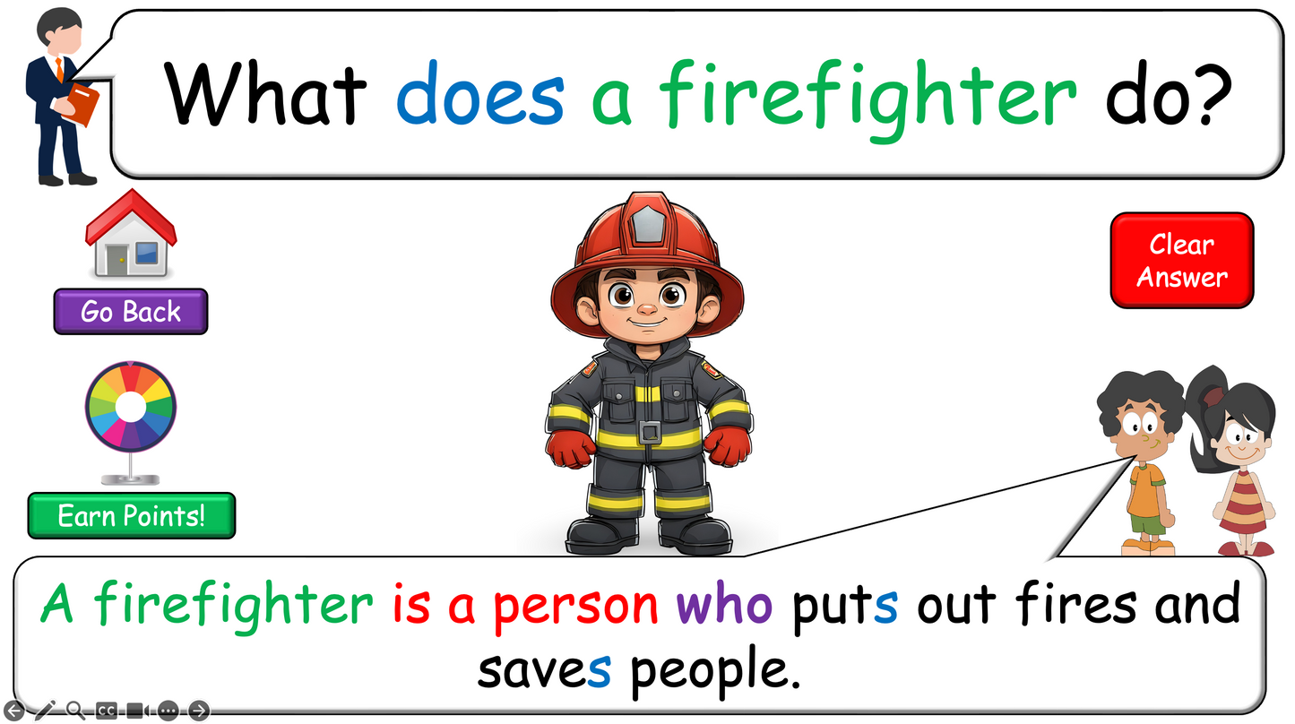 Grade 4-5 - ESL Lesson - Jobs - Part 1, 2, and 3 - COMBO Bundle DEAL - 3 PowerPoints