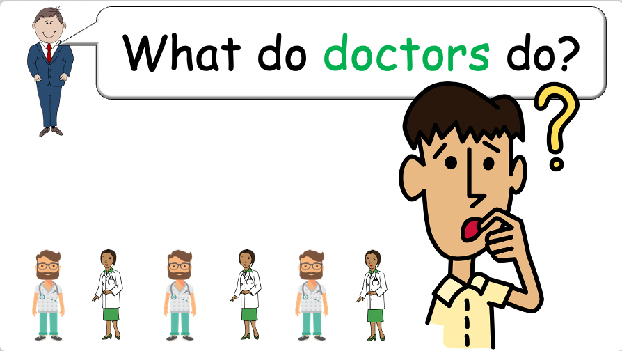 Grade 4-5 - ESL Lesson - Jobs - Part 2 - Using do/does and verbs - PowerPoint Lesson