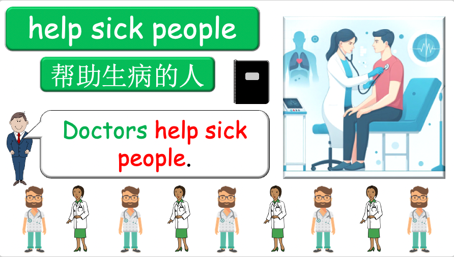 Grade 4-5 - ESL Lesson - Jobs - Part 2 - Using do/does and verbs - PowerPoint Lesson