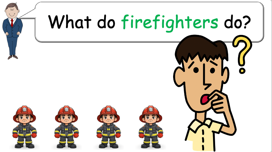 Grade 4-5 - ESL Lesson - Jobs - Part 2 - Using do/does and verbs - PowerPoint Lesson