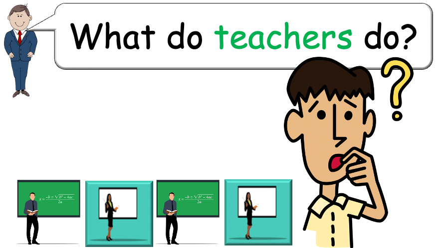 Grade 4-5 - ESL Lesson - Jobs - Part 2 - Using do/does and verbs - PowerPoint Lesson