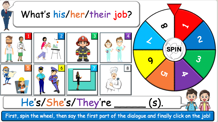 Grade 4-5 - ESL Lesson - Jobs - Part 1, 2, and 3 - COMBO Bundle DEAL - 3 PowerPoints