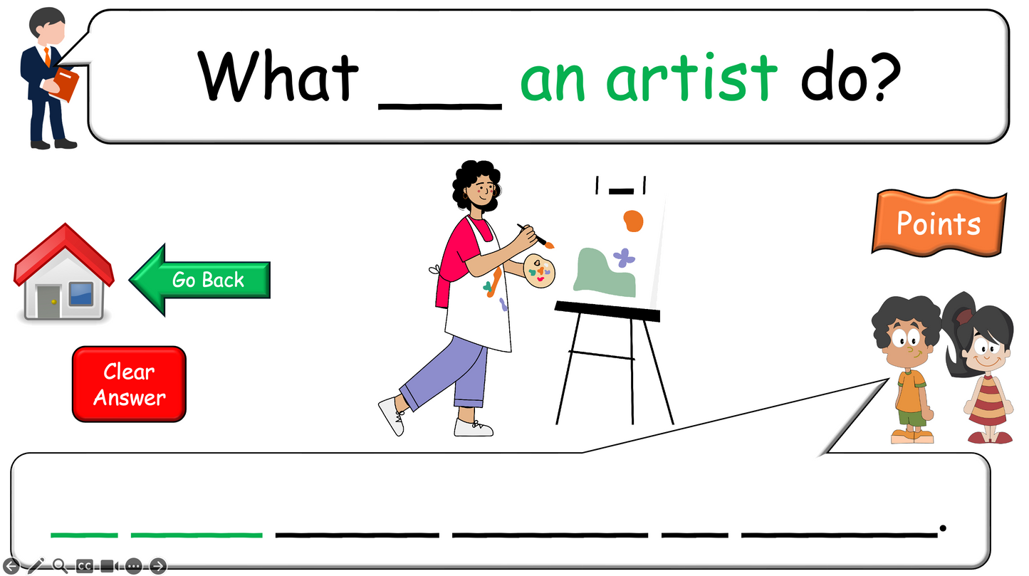 Grade 4-5 - ESL Lesson - Jobs - Part 2 - Using do/does and verbs - PowerPoint Lesson