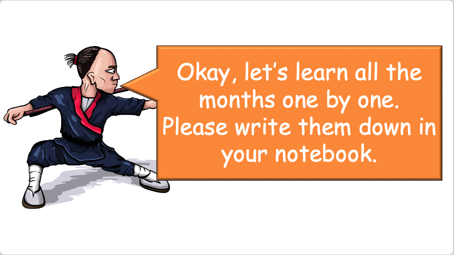 Grade 3-4 - ESL Lesson - Months and Birthdays - Part 1 - PowerPoint Lesson