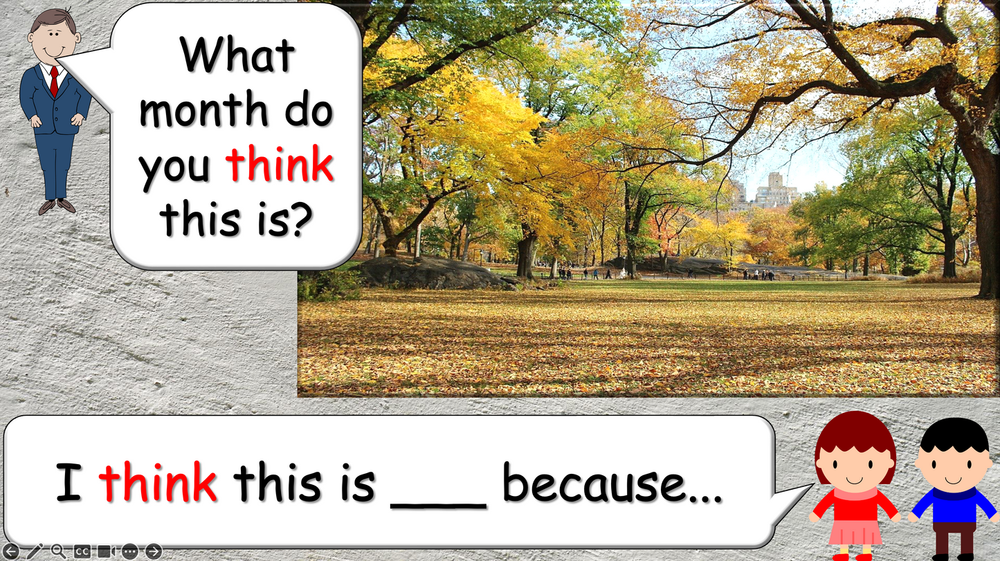 Grade 3-4 - ESL Lesson - Months and Birthdays - Part 1 - PowerPoint Lesson