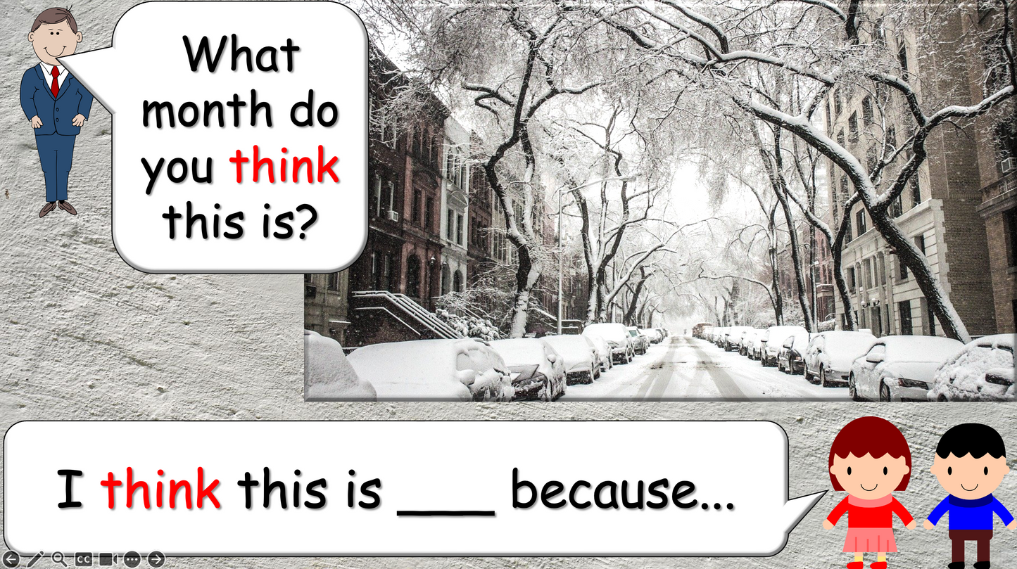 Grade 3-4 - ESL Lesson - Months and Birthdays - Part 1 - PowerPoint Lesson