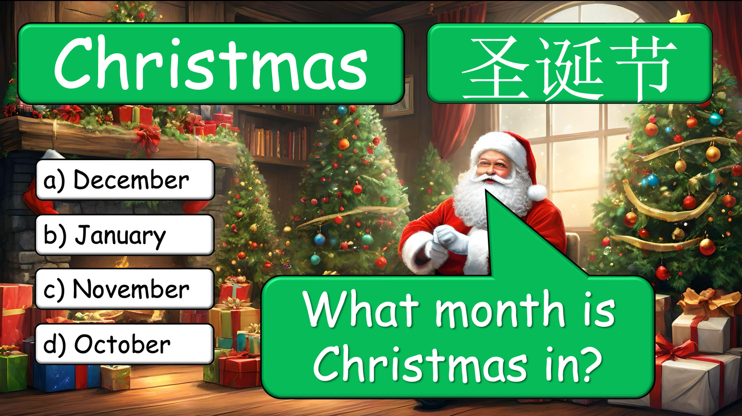 Grade 3-4 - ESL Lesson - Months and Birthdays - Part 1 - PowerPoint Lesson