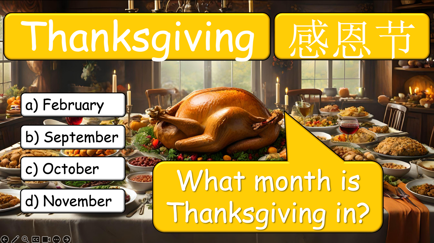 Grade 3-4 - ESL Lesson - Months and Birthdays - Part 1 - PowerPoint Lesson