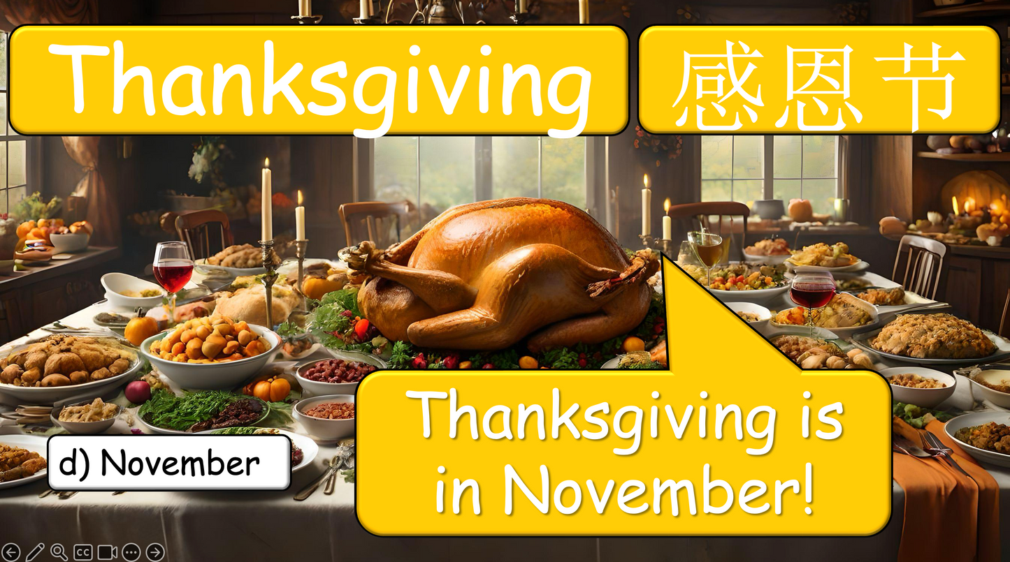 Grade 3-4 - ESL Lesson - Months and Birthdays - Part 1 - PowerPoint Lesson