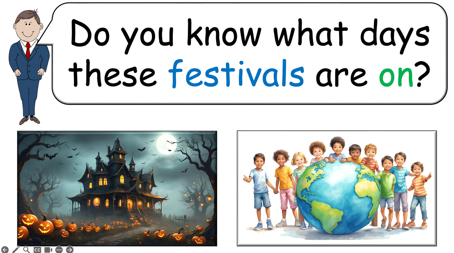 Grade 3-4 - ESL Lesson - Ordinal Numbers and Birthdays - Part 2 - PowerPoint Lesson