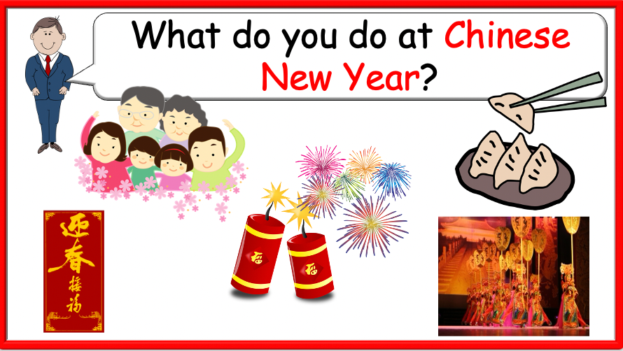 Grade 2-3 (or 4) - ESL Lesson - Chinese New Year - PowerPoint Lesson
